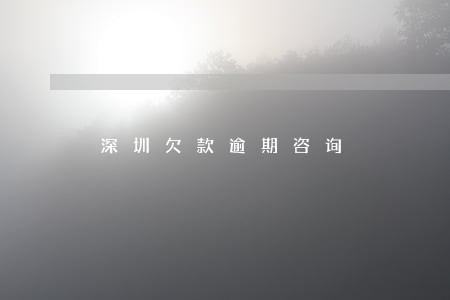 深圳欠款逾期咨询 深圳欠款逾期咨询