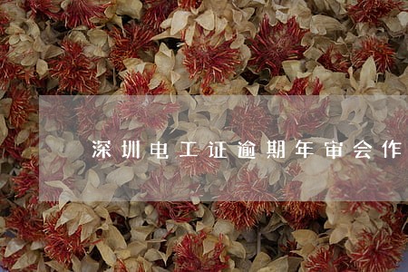 深圳电工证逾期年审会作废 深圳电工证逾期年审会作废