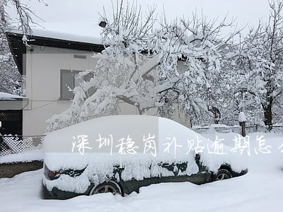 深圳稳岗补贴逾期怎么处理 深圳稳岗补贴逾期怎么处理