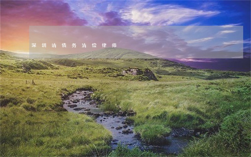 深圳请债务清偿律师 深圳请债务清偿律师