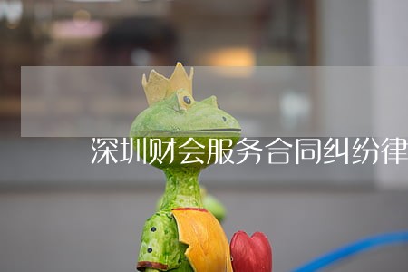 深圳财会服务合同纠纷律师 深圳财会服务合同纠纷律师