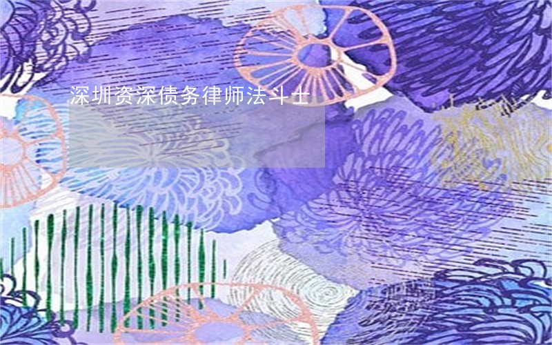 深圳资深债务律师法斗士 深圳资深债务律师法斗士