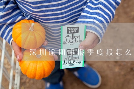 深圳逾期申报季度报怎么办 深圳逾期申报季度报怎么办