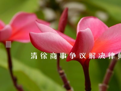 清徐商事争议解决律师 清徐商事争议解决律师