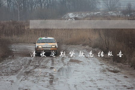 清收逾期贷款总结报告 清收逾期贷款总结报告