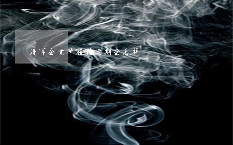 清算企业所得税逾期会怎样 清算企业所得税逾期会怎样