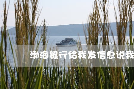 渤海银行给我发信息说我逾期 渤海银行给我发信息说我逾期