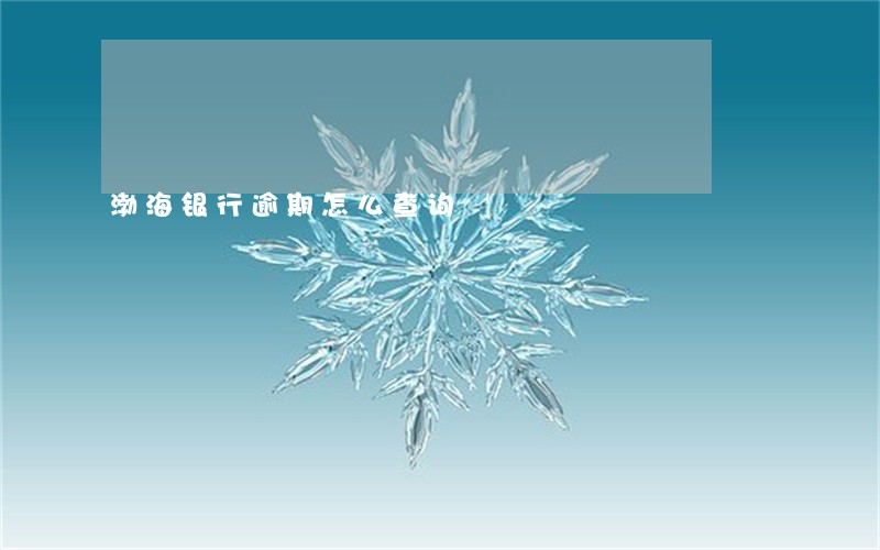 渤海银行逾期怎么查询 渤海银行逾期怎么查询