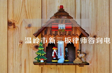 温岭市新三板律师咨询电话