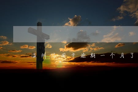 温州信用卡逾期一个月了 温州信用卡逾期一个月了