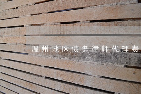 温州地区债务律师代理费