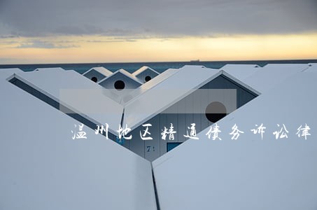 温州地区精通债务诉讼律师 温州地区精通债务诉讼律师