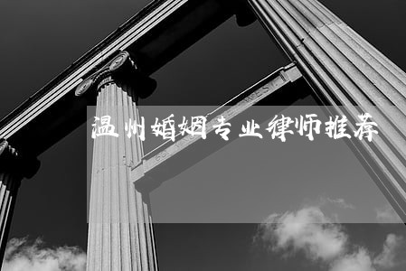 温州婚姻专业律师推荐 温州婚姻专业律师推荐