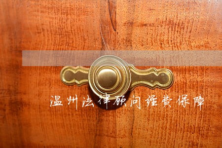 温州法律顾问经费保障 温州法律顾问经费保障