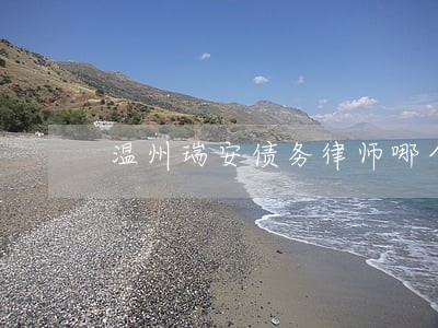 温州瑞安债务律师哪个好