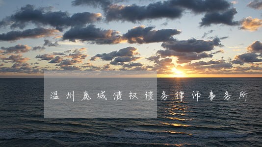 温州鹿城债权债务律师事务所 温州鹿城债权债务律师事务所