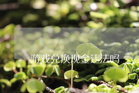 游戏兑换现金违法吗 游戏兑换现金违法吗