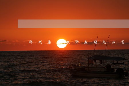游戏案例教师逾期怎么写 游戏案例教师逾期怎么写