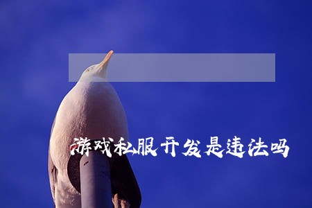 游戏私服开发是违法吗 游戏私服开发是违法吗