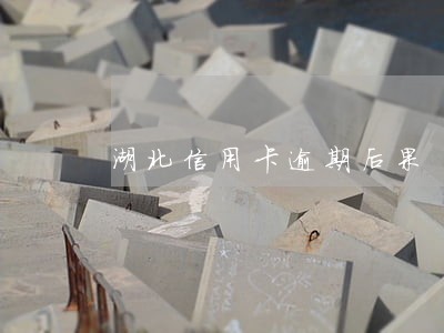 湖北信用卡逾期后果 湖北信用卡逾期后果