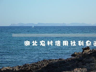 湖北农村信用社利息逾期一天 湖北农村信用社利息逾期一天