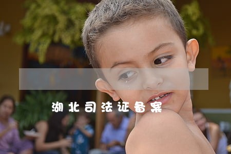 湖北司法证备案 湖北司法证备案