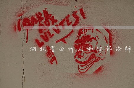 湖北省公诉人和律师论辩大赛