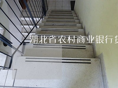 湖北省农村商业银行贷款逾期 湖北省农村商业银行贷款逾期