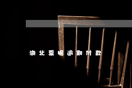 湖北票据逾期付款 湖北票据逾期付款