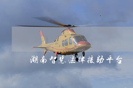 湖南智慧法律援助平台 湖南智慧法律援助平台