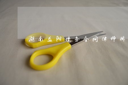 湖南益阳债务合同律师排名 湖南益阳债务合同律师排名