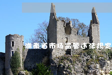 湖南省市场监管违法规定