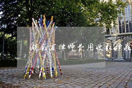 湖南省律师费用收取标准 湖南省律师费用收取标准