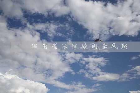 湖南省法律顾问李凤翔 湖南省法律顾问李凤翔