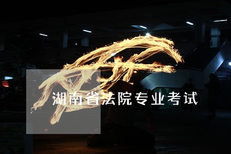 湖南省法院专业考试 湖南省法院专业考试