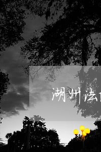 湖州法院最近判刑人员