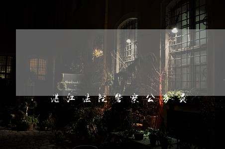 湛江法院警察公务员 湛江法院警察公务员