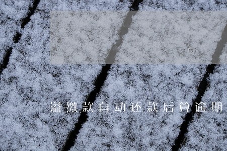 溢缴款自动还款后算逾期吗 溢缴款自动还款后算逾期吗