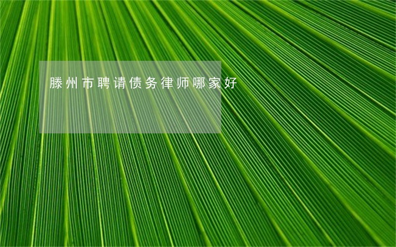 滕州市聘请债务律师哪家好 滕州市聘请债务律师哪家好