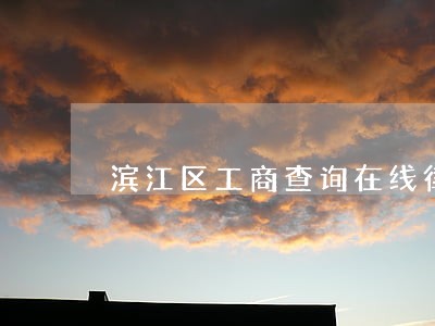 滨江区工商查询在线律师