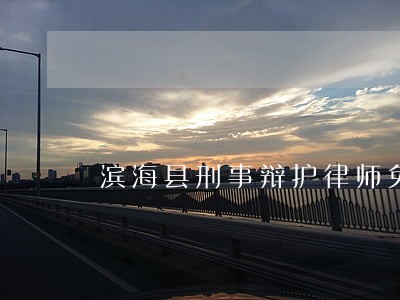 滨海县刑事辩护律师免费咨询 滨海县刑事辩护律师免费咨询