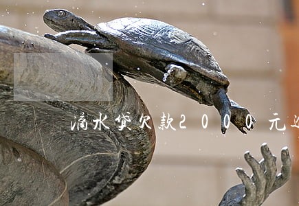 滴水贷欠款2000元逾期