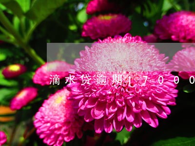 滴水贷逾期17000会上门吗 滴水贷逾期17000会上门吗