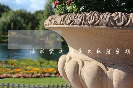 滴水贷逾期多久取消分期