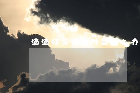 滴滴打车逾期付款怎么办 滴滴打车逾期付款怎么办