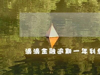 滴滴金融逾期一年利息多少 滴滴金融逾期一年利息多少