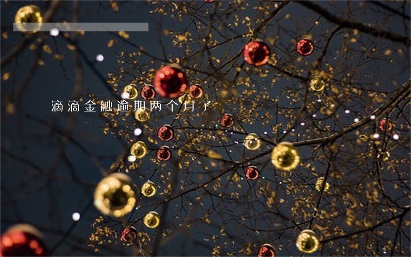 滴滴金融逾期两个月了 滴滴金融逾期两个月了