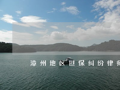 漳州地区担保纠纷律师哪个好 漳州地区担保纠纷律师哪个好