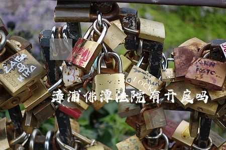 漳浦佛潭法院有开庭吗 漳浦佛潭法院有开庭吗