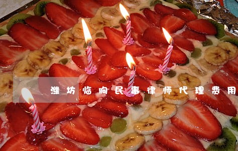 潍坊临朐民事律师代理费用 潍坊临朐民事律师代理费用